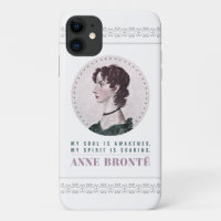 Retrato de Anne Bronte y cita mi alma despertada