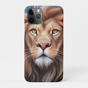 Funda Para iPhone 11 Pro Retrato de arte digital León-56556
