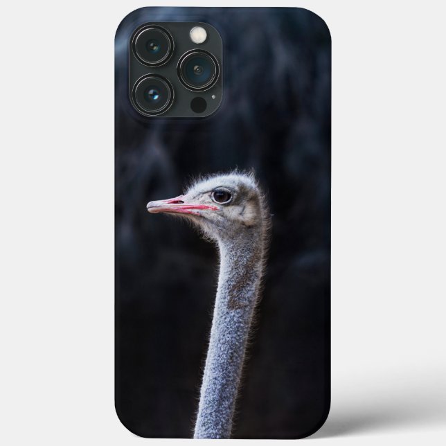 Funda De Case-Mate Para iPhone retrato de avestruz (Reverso )