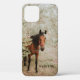 Funda De Case-Mate Para iPhone Retrato de caballo Personalizado equino animal per (Back)