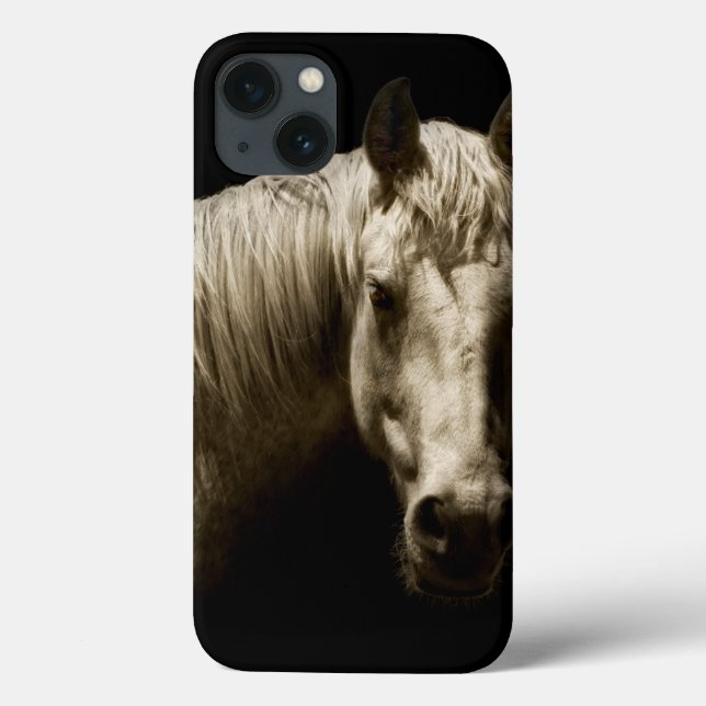 Funda De Case-Mate Para iPhone Retrato de caballo VI (Reverso)