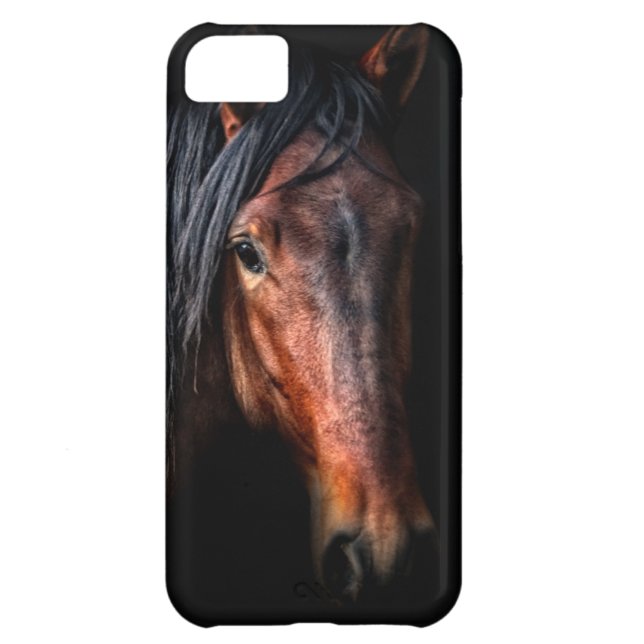 Funda De Case-Mate Para iPhone Retrato de caballo VII (Atrás)