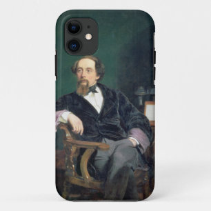 Funda Para iPhone 11 Retrato de Charles Dickens (aceite en lona)