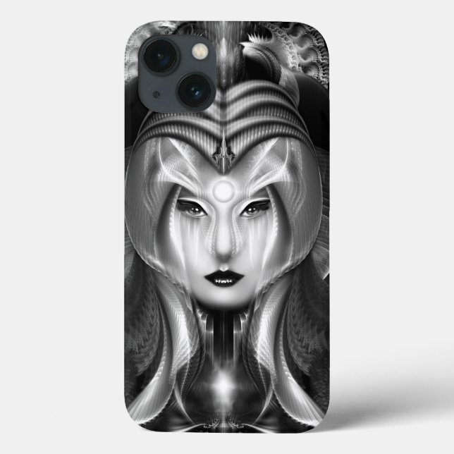Funda De Case-Mate Para iPhone Retrato De Cyria Midnight Bright iPad Mini Estuche (Reverso)
