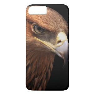 Funda Para iPhone 8 Plus/7 Plus Retrato de Eagle aislado en negro