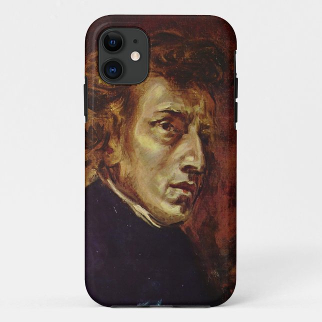 Funda De Case-Mate Para iPhone Retrato de Federico Chopin de Eugene Delacroix (Reverso)