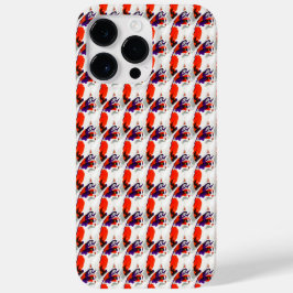 Funda Para iPhone 14 Pro Max De Case-Mate Retrato de gato - Naranja de arte gráfico audaz y 