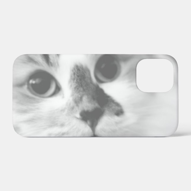 Funda De Case-Mate Para iPhone Retrato de gato SUPER CUTE (Reverso (Horizontal))