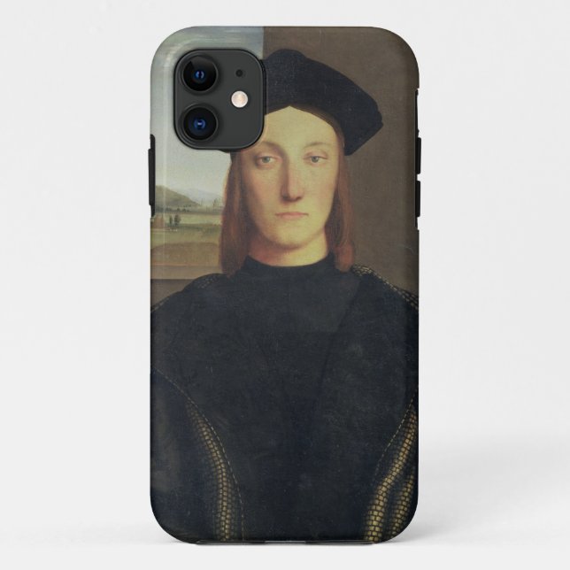 Funda De Case-Mate Para iPhone Retrato de Guidobaldo da Montefeltro, duque de Urb (Reverso)