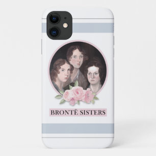 Funda Para iPhone 11 Retrato de hermanas bronce con rosas rosas rosas