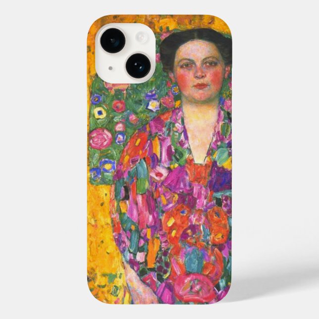Funda De Case-Mate Para iPhone Retrato de Klimt de Eugenia Primavesi (Reverso )