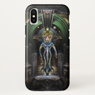 Funda Para iPhone X Retrato De La Majestad De Trilia Fractal Fantasy