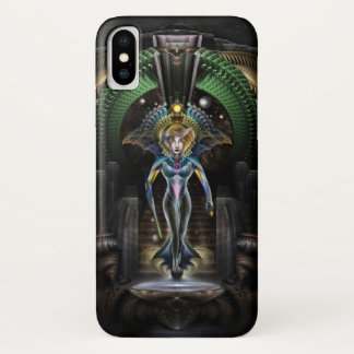 Funda Para iPhone X Retrato De La Majestad De Trilia Fractal Fantasy
