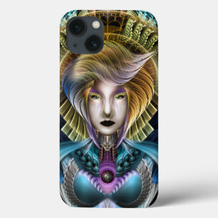 Funda Para iPhone 13 Retrato De La Majestad De Trilia Fractal Fantasy
