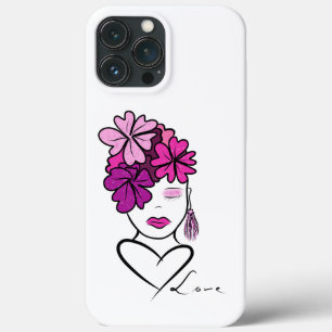 Funda Para iPhone 13 Pro Max Retrato de la mujer