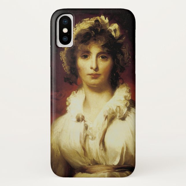 Funda De Case-Mate Para iPhone Retrato de la Sra. Robert Burne-Jones (Reverso)