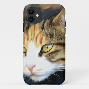 title_seo2 Retrato de Mascota realista de gato de calico amar