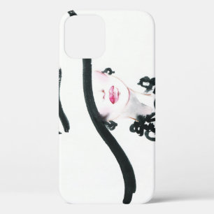 Funda Para iPhone 12 Retrato de mujer acuarela, deslumbramiento abstrac
