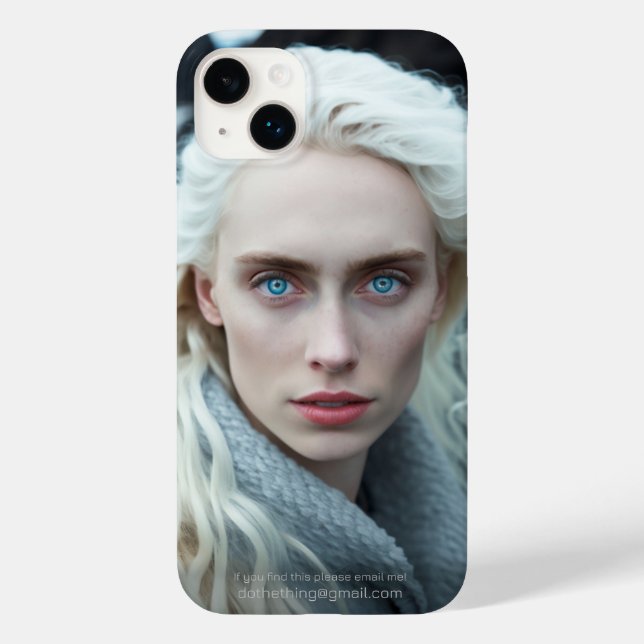 Funda De Case-Mate Para iPhone Retrato de mujer islandesa (Reverso )