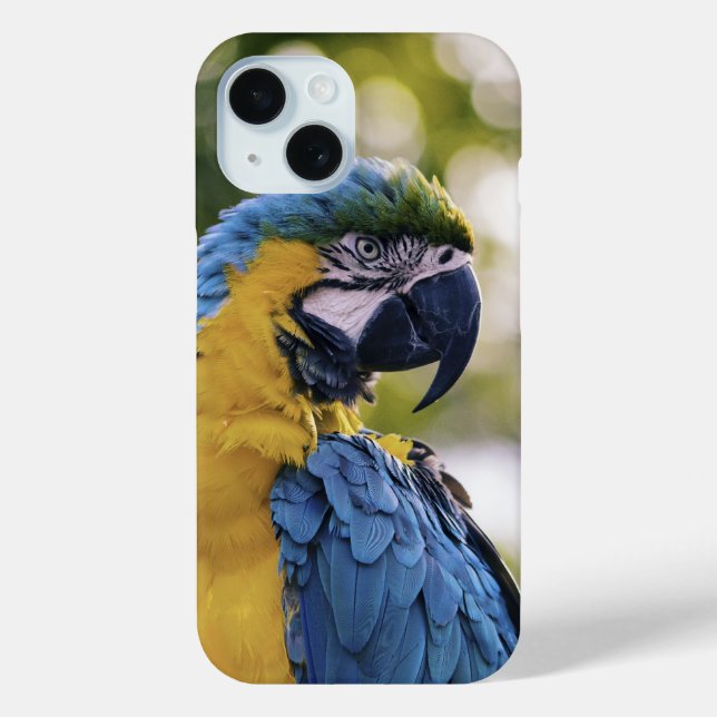 Funda De Case-Mate Para iPhone Retrato de perfil de loro (Reverso )