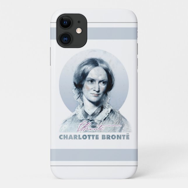Funda De Case-Mate Para iPhone Retrato de pintura de Charlotte Bronte Richmond (Reverso)