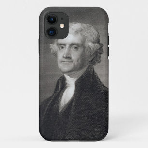 Funda Para iPhone 11 Retrato de Thomas Jefferson, grabado por el Br de