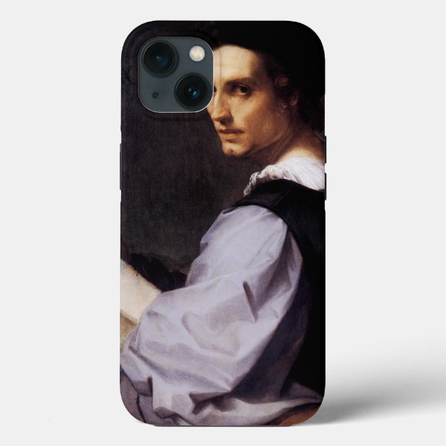 Funda De Case-Mate Para iPhone Retrato de un joven (Reverso )