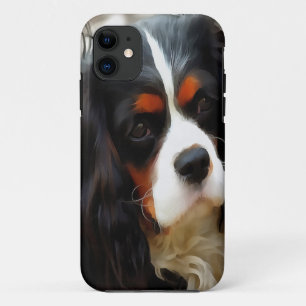 Funda Para iPhone 11 Retrato De Un Rey Charles Cavalier Spaniel