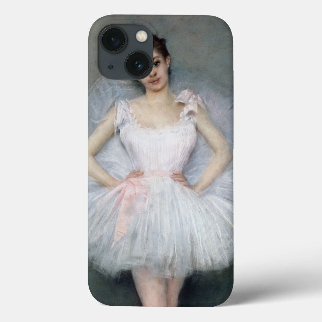 Funda De Case-Mate Para iPhone Retrato de una bailarina joven (Reverso)