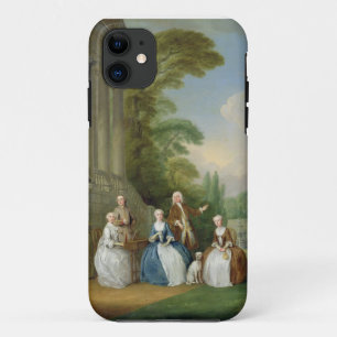 Funda Para iPhone 11 Retrato de una familia, 1740 (aceite en lona)