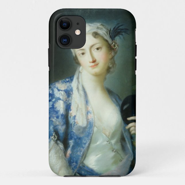 Funda De Case-Mate Para iPhone Retrato de una mujer (Reverso)