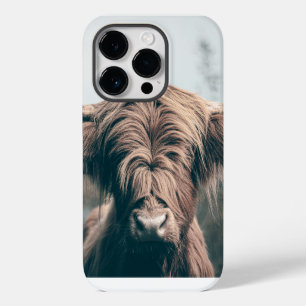Funda Para iPhone 14 Pro De Case-Mate retrato de vaca de las tierras altas