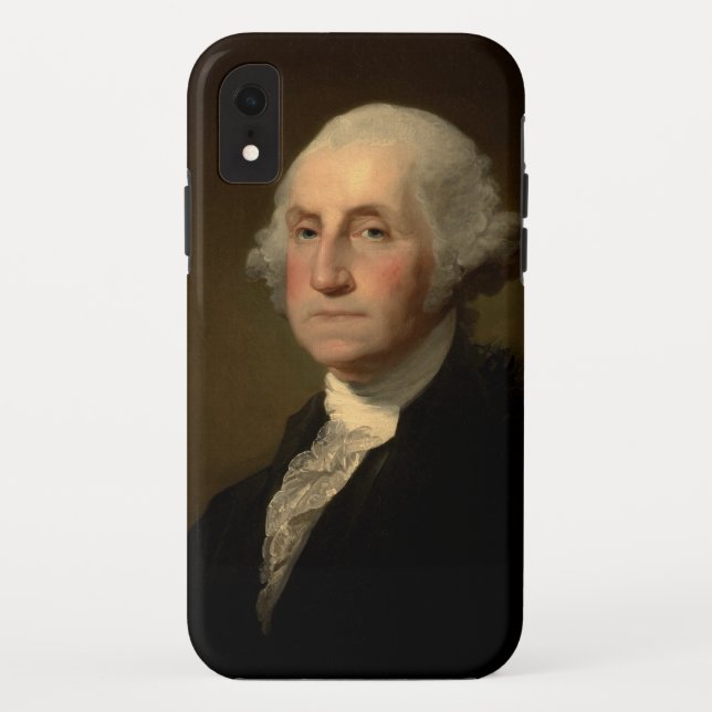 Funda De Case-Mate Para iPhone Retrato de Williamstown de George Washington (Reverso)