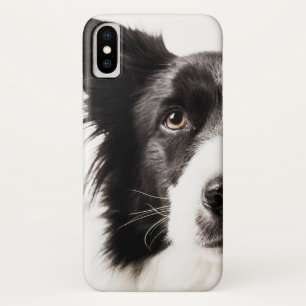Funda Para iPhone X Retrato del border collie