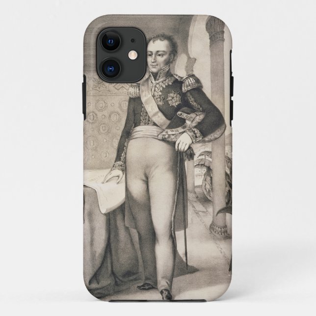 Funda De Case-Mate Para iPhone Retrato del Comte de Bourmont (1773-1846), COM (Reverso)