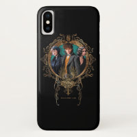Retrato Golden Newt, Tina y Leta Art Deco