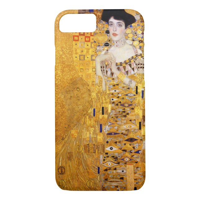 Funda De Case-Mate Para iPhone Retrato Gustav Klimt de Adele Bloch-Bauer I (Reverso)