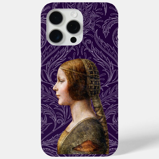 Funda De Case-Mate Para iPhone Retrato Leonardo da Vinci La Bella Principessa (Reverso )