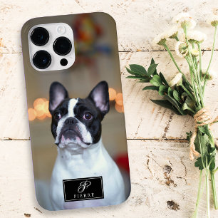 Funda Para iPhone 14 Pro Max De Case-Mate Retrato Mascota personalizado Elegante Monograma F
