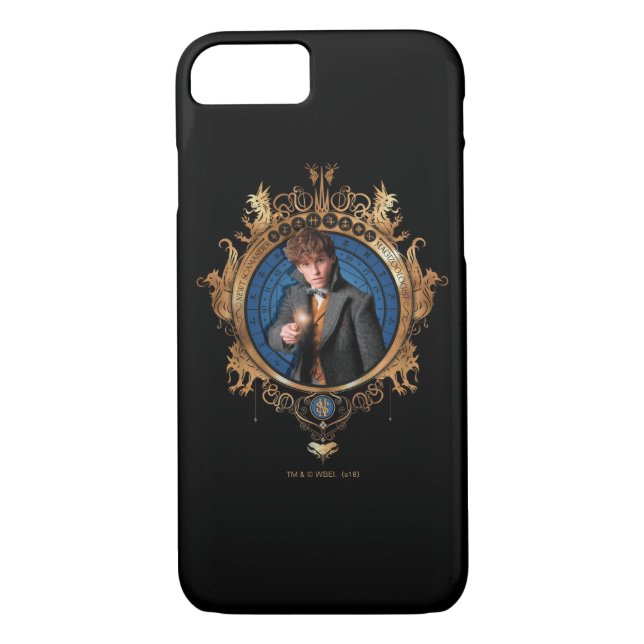 Funda De Case-Mate Para iPhone Retrato NEWT SCAMANDER™ (Reverso)