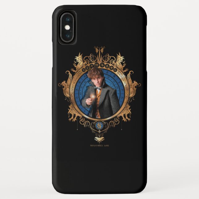 Funda De Case-Mate Para iPhone Retrato NEWT SCAMANDER™ (Reverso)