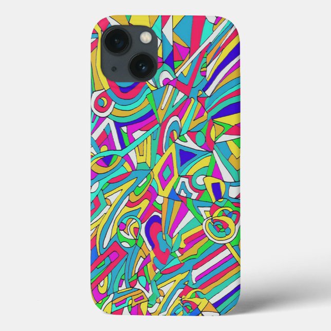 Funda De Case-Mate Para iPhone Retrato Resumen (Reverso)