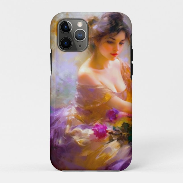 Funda De Case-Mate Para iPhone Retrato sensual (Reverso)