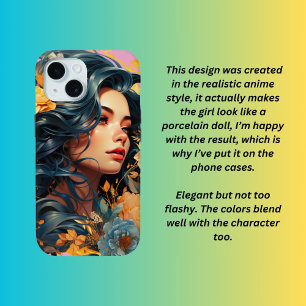 Funda Para iPhone 15 Retrato vintage estilo moderno