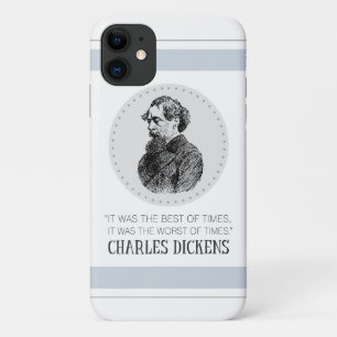 Funda Para iPhone 11 Retrato y cita de Charles Dickens