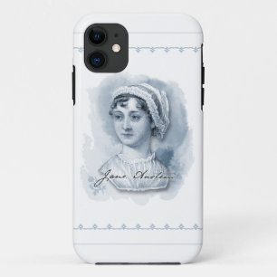Funda Para iPhone 11 Retrato y firma de Jane Austen