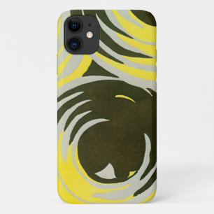 Funda Para iPhone 11 Retro Art Deco Jazz Vintage Circles Swirls Patrón