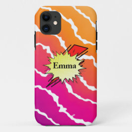 Funda Para iPhone 11 Retro bubble color comic