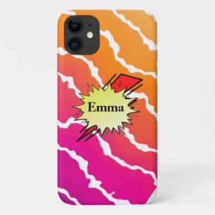 Funda Para iPhone 11 Retro bubble color comic
