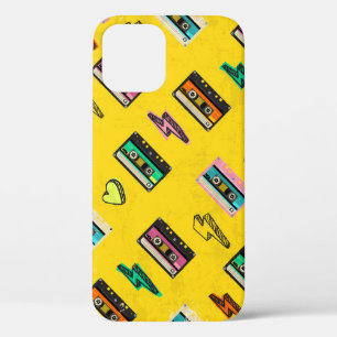 Funda Para iPhone 12 Retro Cassette: Diseño Fiesta de amor de los 80